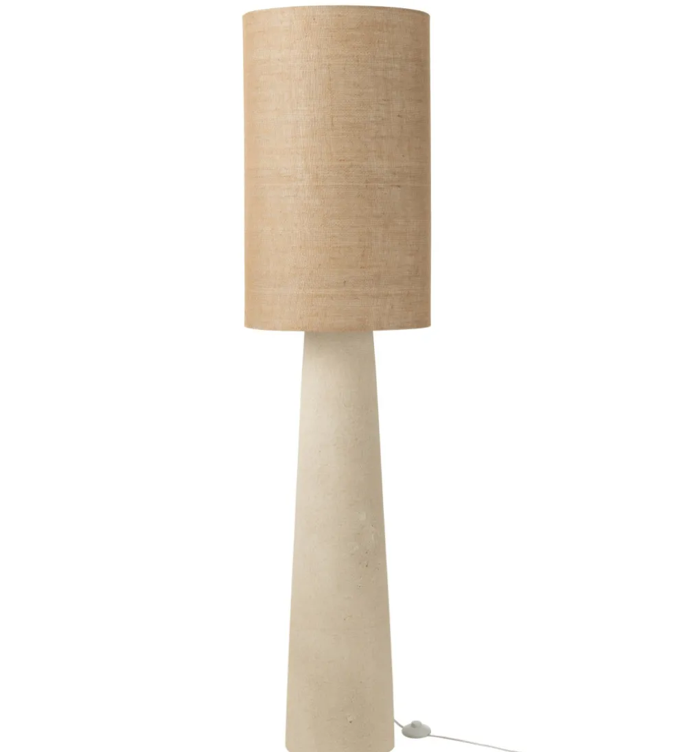 Lampa podłogowa AVA 168 cm naturalna biała