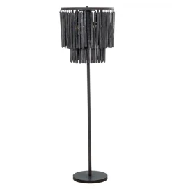 Lampa podłogowa BATERA 148 cm czarna