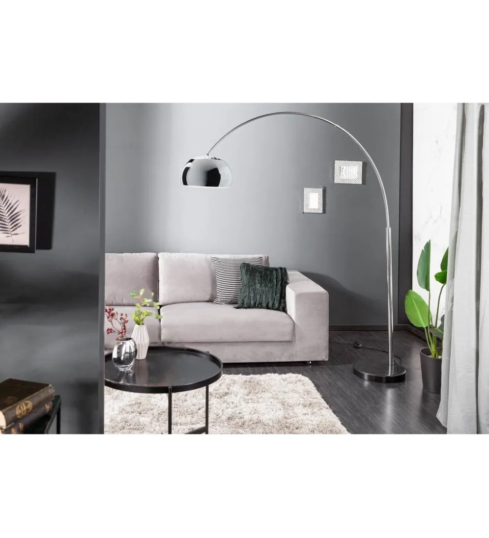 Lampa podłogowa Big Bow II srebrna