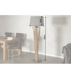 Lampa podłogowa Euphoria 175 cm szarobrązowa