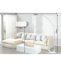 Lampa Podłogowa Extenso biała