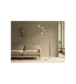 Lampa podłogowa FIVE FINGERS 201 cm srebrna