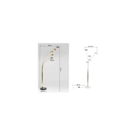 Lampa podłogowa FIVE FINGERS 215 cm złota