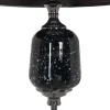 Lampa podłogowa HEMLA 156 cm szklana czarno szara