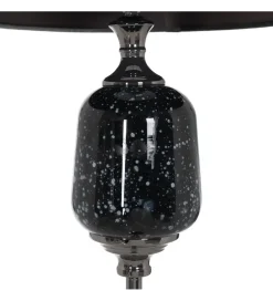 Lampa podłogowa HEMLA 156 cm szklana czarno szara
