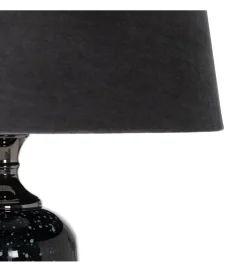 Lampa podłogowa HEMLA 156 cm szklana czarno szara