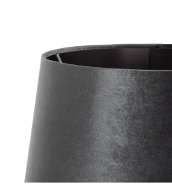 Lampa podłogowa HEMLA 156 cm szklana czarno szara