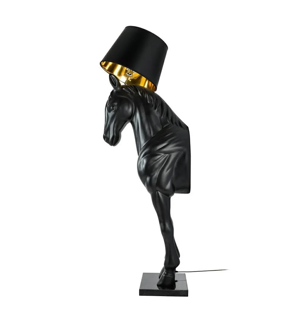 Lampa podłogowa Horse Stand M czarna