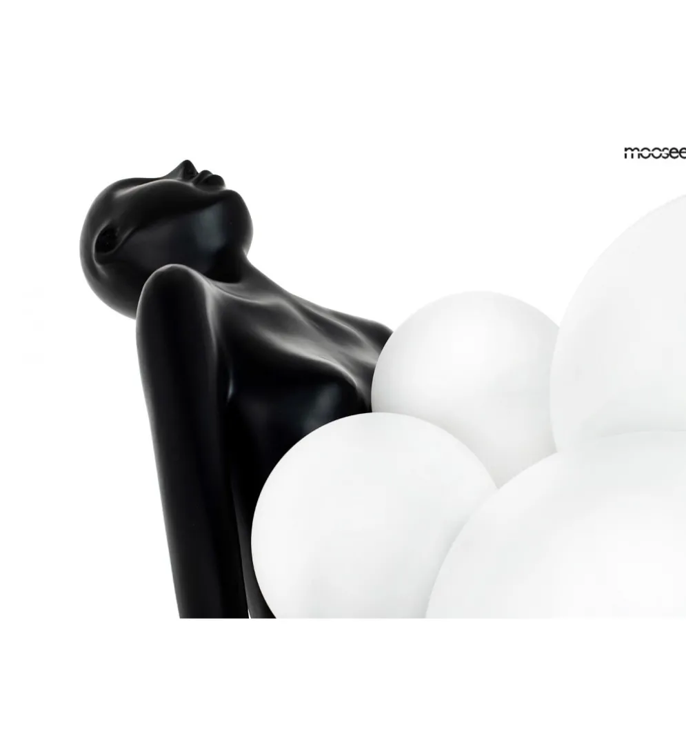 Lampa podłogowa HUMAN 180 cm czarna