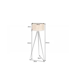 Lampa podłogowa JAWA Viviena 140 cm naturalna