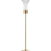 Lampa podłogowa KLER LED 155 cm złota