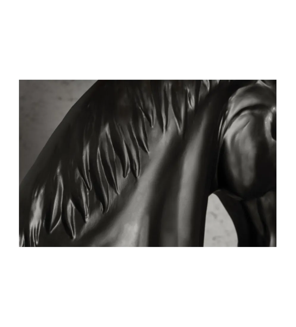 Lampa podłogowa Koń Horse Black Beauty czarna