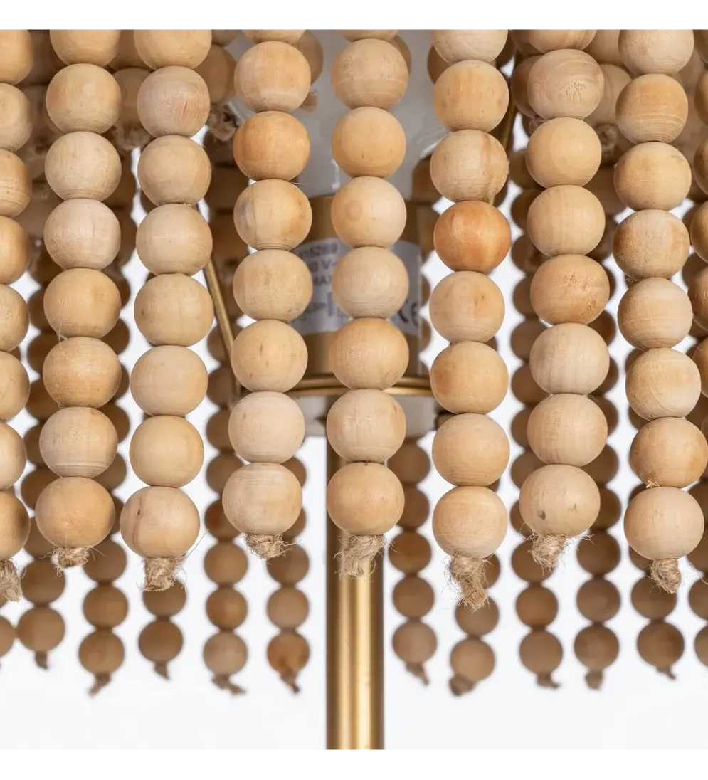 Lampa podłogowa KORGAL 152 cm naturalna złota