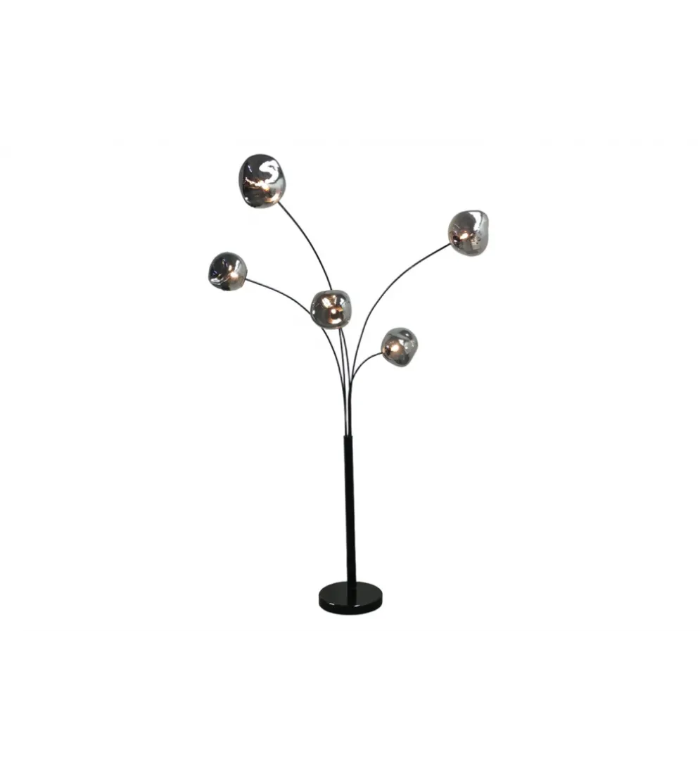 Lampa podłogowa LIQUID DIAMOND 202 cm szara