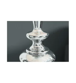 Lampa podłogowa Lucie 160cm biało srebrna
