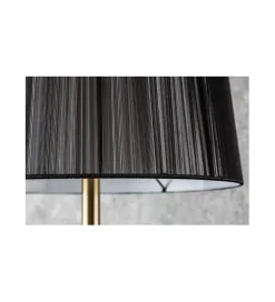 Lampa podłogowa Lucie 160 cm czarno złota