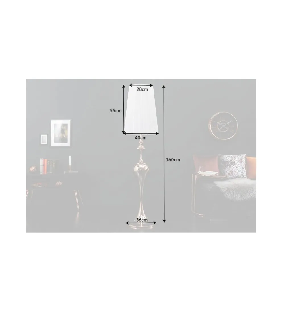 Lampa podłogowa Lucie czarna
