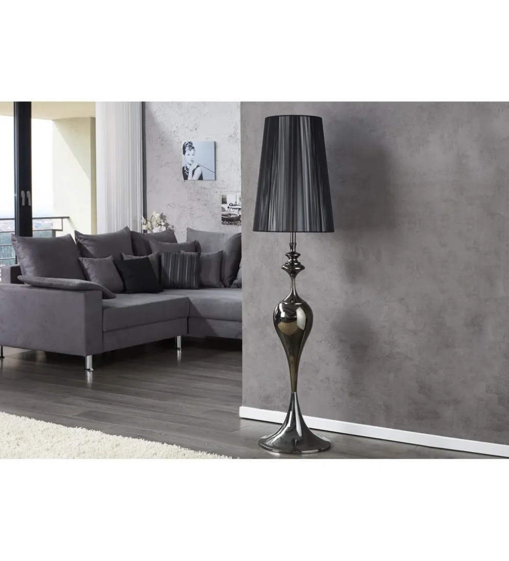 Lampa podłogowa Lucie czarna