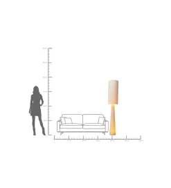 Lampa podłogowa MARLEEN 190 cm boucle beżowa