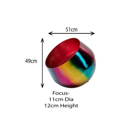 Lampa podłogowa RAINBOW 51 cm różowa