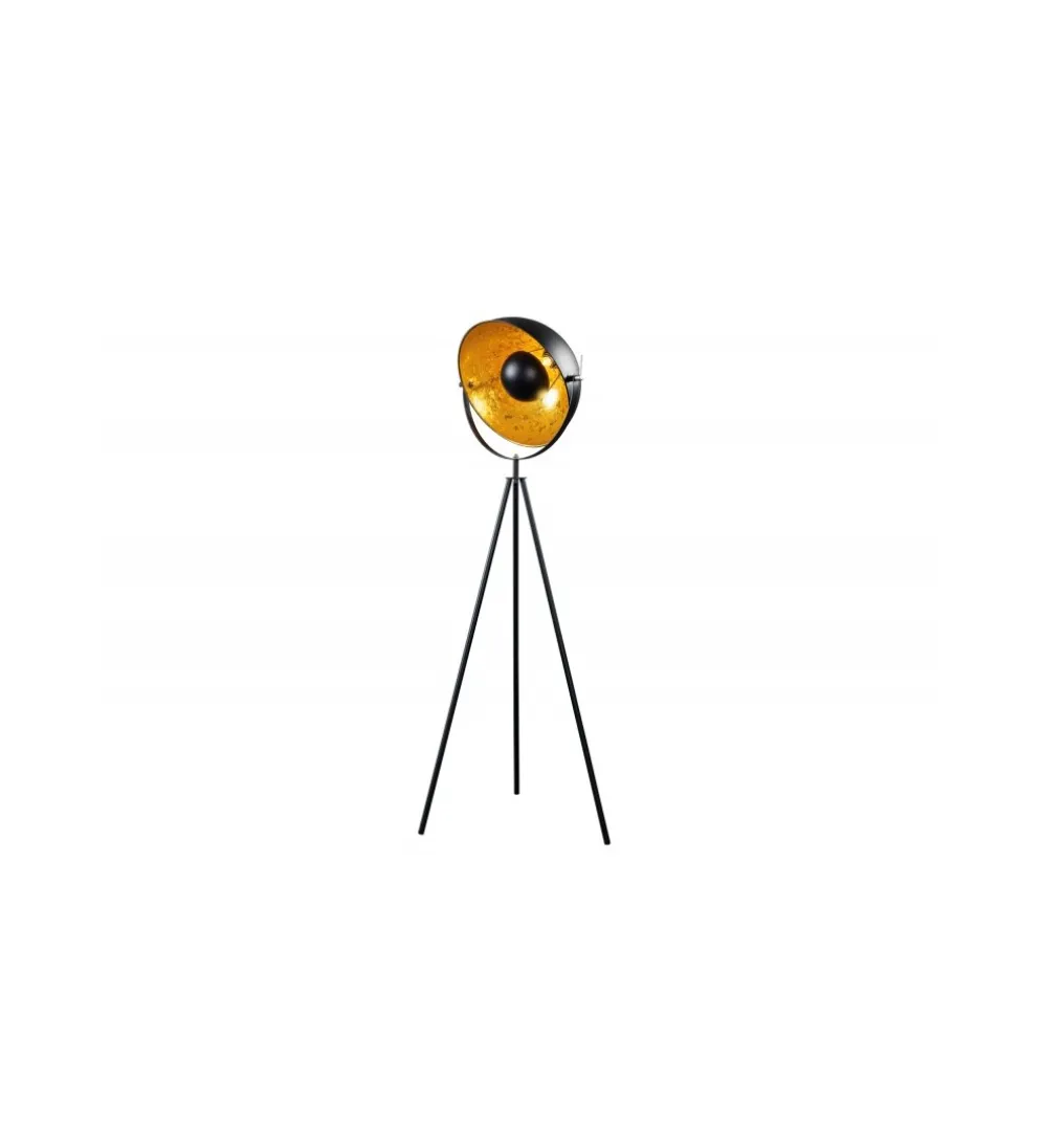 Lampa podłogowa Studio 140cm czarne złoto