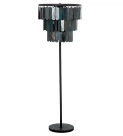 Lampa podłogowa TECHO 150 x 50 cm czarna