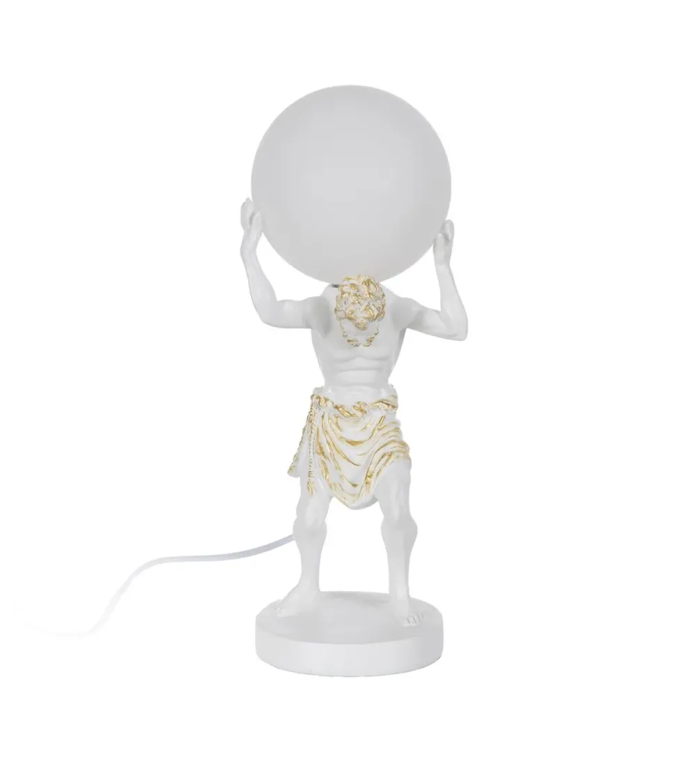 Lampa stołowa AHILL 44 cm biała