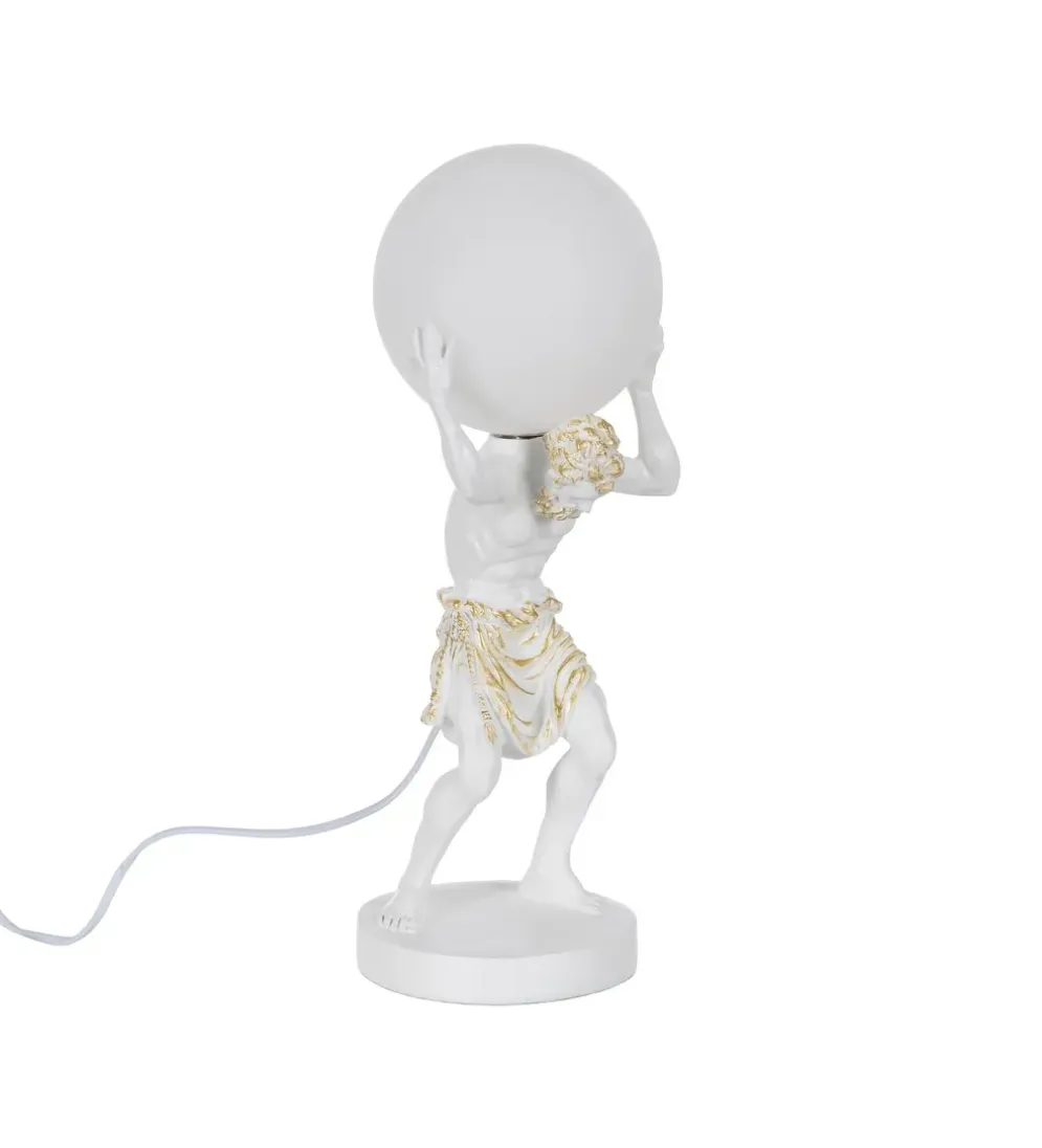Lampa stołowa AHILL 44 cm biała