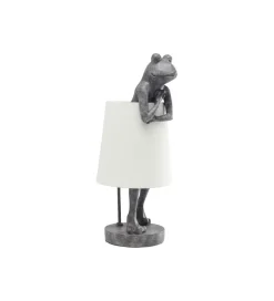 Lampa stołowa Animal Frog 58 cm szaro biała