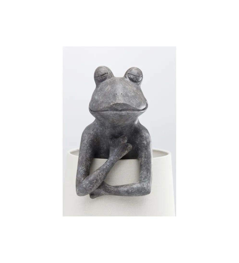 Lampa stołowa Animal Frog 58 cm szaro biała
