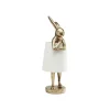 Lampa stołowa Animal Rabbit 68 cm złoto biała