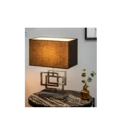 Lampa stołowa ARIZONA 56 cm srebrna