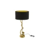 Lampa stołowa COBRA 110 cm czarna złota
