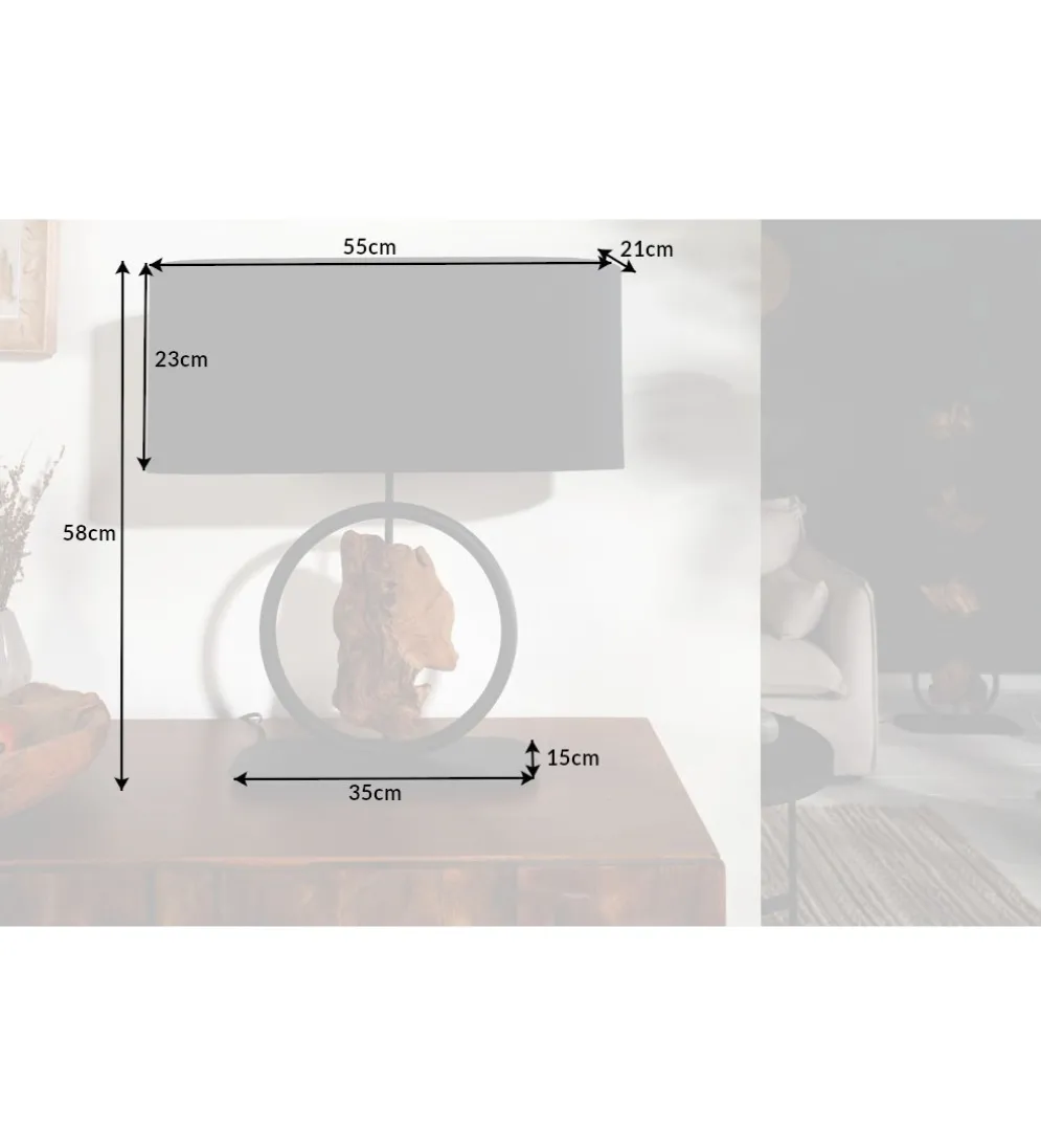 Lampa stołowa Elit 55 cm czarna