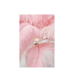 Lampa stołowa FEATHER PALM 60 Cm  Pióra różowa
