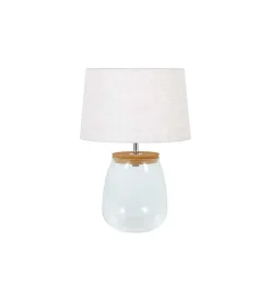 Lampa stołowa GLASI 40 cm transparentna