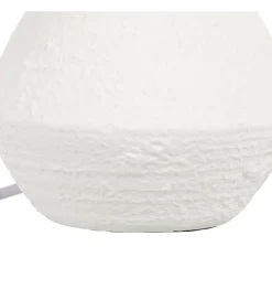 Lampa stołowa REVAN 27 cm ceramika biała