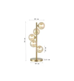 Lampa stołowa SCALA BALLS 54 cm złota