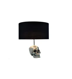 Lampa stołowa Skull 44 cm czarna