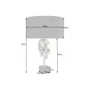 Lampa stołowa SKULL 40 cm srebrna