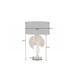 Lampa stołowa SORIA 40 cm czarno złota