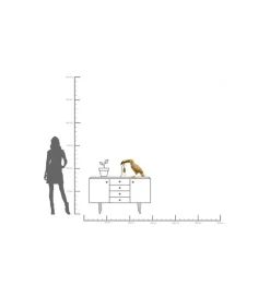 Lampa stołowa TOUCAN 42 cm złota