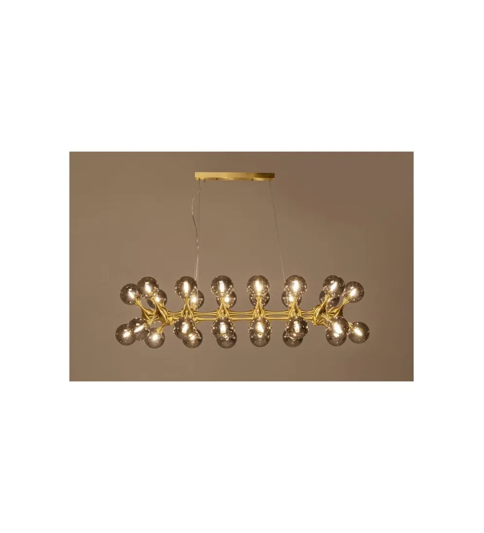 Lampa wisząca ATOMIC BALLS 140 cm złota