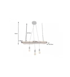 Lampa wisząca Barracuda 73 cm naturalna