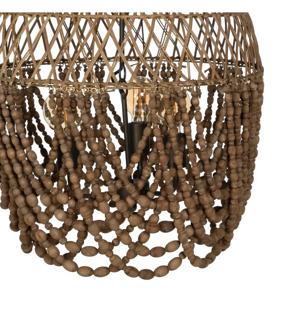 Lampa wisząca BEADINGO 62 cm naturalny