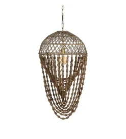Lampa wisząca BEADINGO 88 cm naturalny