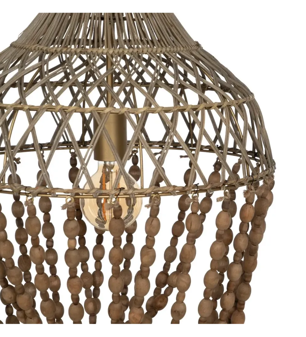 Lampa wisząca BEADINGO 76 cm naturalny