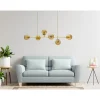 Lampa wisząca MORIS 113 cm złota
