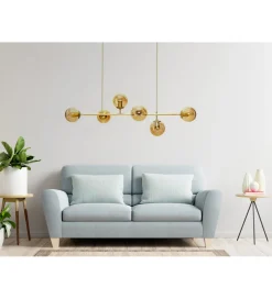 Lampa wisząca MORIS 113 cm złota