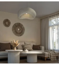 Lampa wisząca OSTIA 48 cm biała